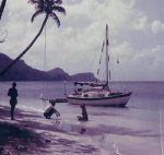 Westerly 22 'Young Tiger' at Bequia - mid 60's.jpg