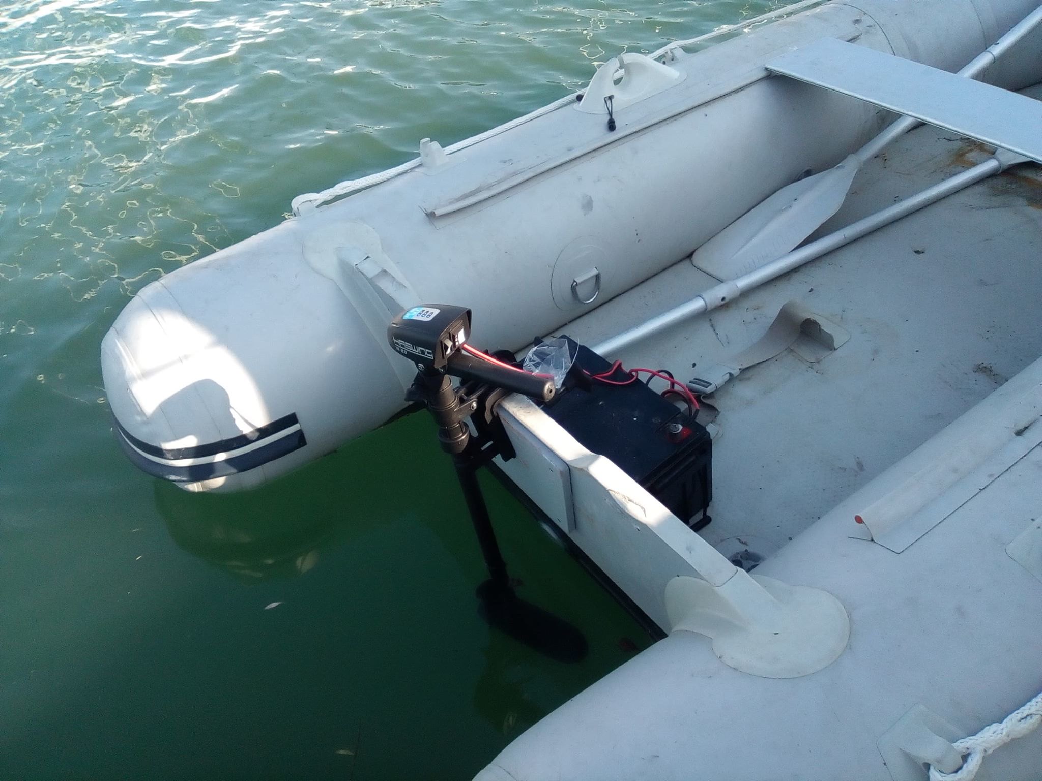 Sea Tracker Inflatable Boat with Trolling Motor,, Missing