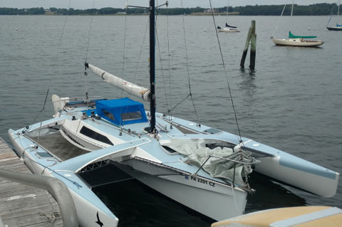 Corsair F-27 trimaran, 1987, Northampton, Pennsylvania, sailboat for sale  from Sailing Texas, yacht for sale